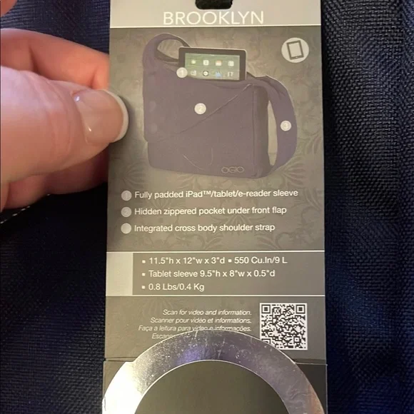 Ogio Navy Brooklyn Tablet crossbody bag - Picture 9 of 9